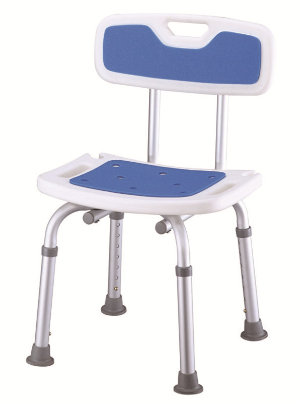 SILLA BAÑO RESPALDO AZUL U347