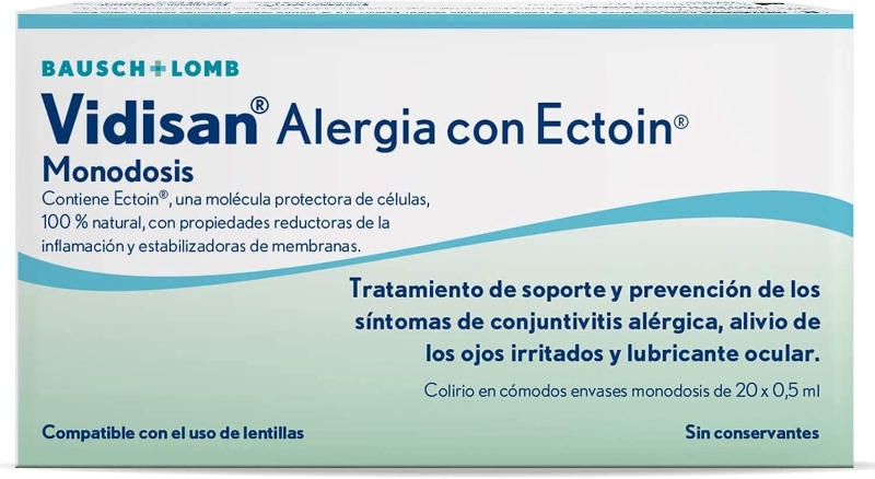 VIDISAN ALERGIA ECTOIN B&L 20 x 0,5 ml