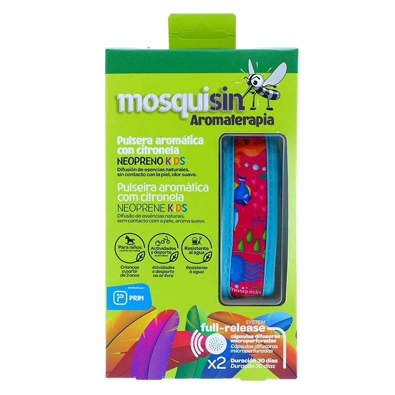 MOSQUISIN PULSERA NEOPRENO KIDS 1U