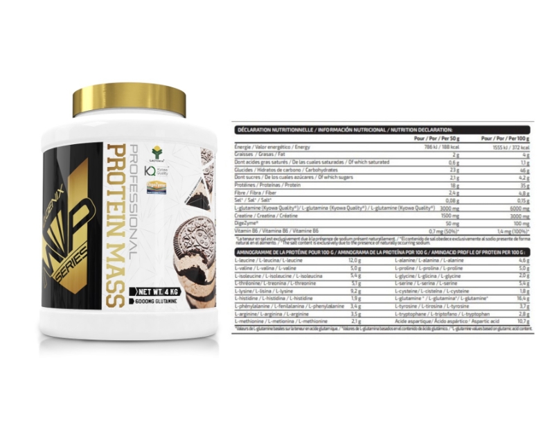 PROTEIN MASS PRO BLACK COOKIES 4 kg