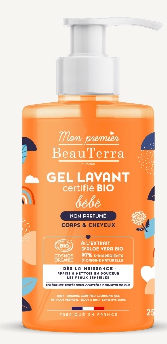 BEAUTERRA BIO BEBÉ GEL SIN PERFUME 750ML