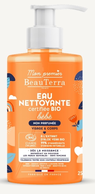 BEAUTERRA BIO BEBE AGUA LIMPIADORA 750ML