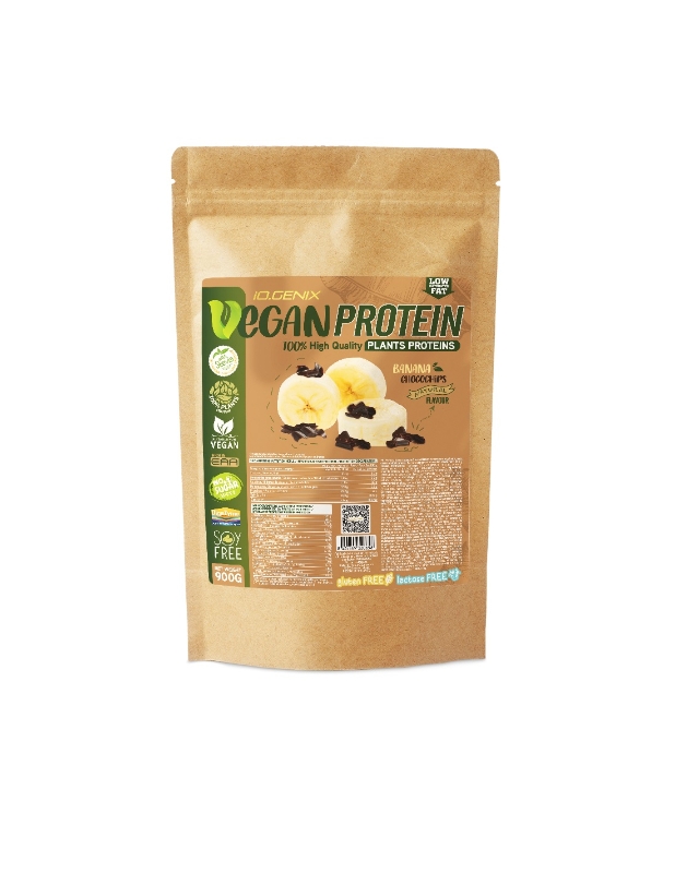 VEGAN PROTEIN 900G BANANA CHOCOCHIPS
