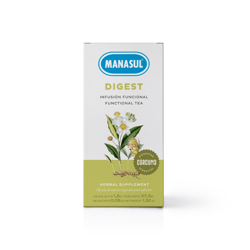 MANASUL DIGEST CURCUMA 25 bolsitas