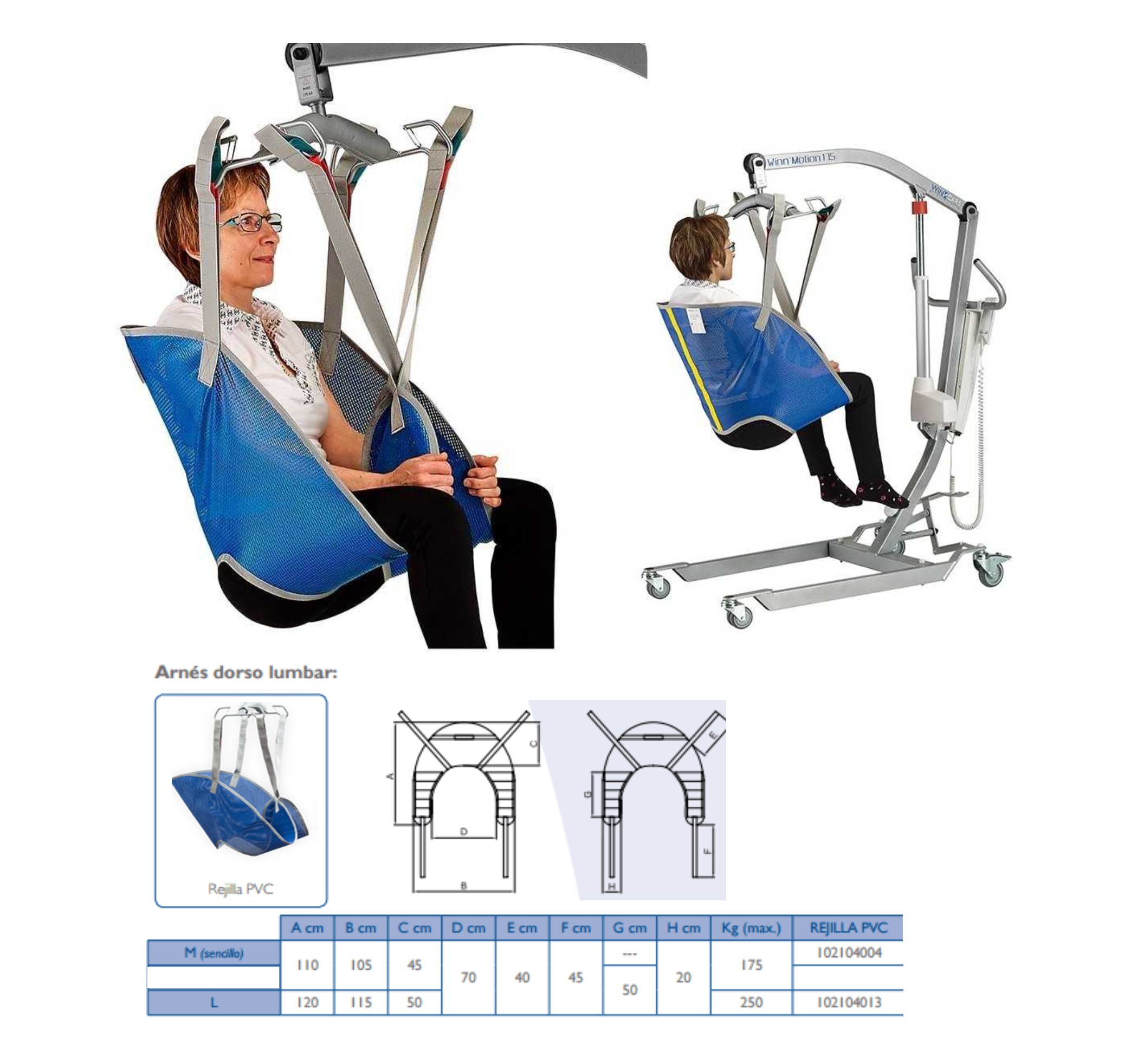 ARNES GRUA REJILLA PVC DORSO-LUMBAR TL