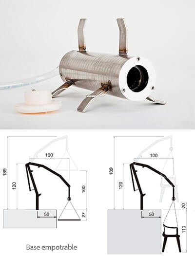 BASE EMPOTRABLE POOL E-185 BLANCA