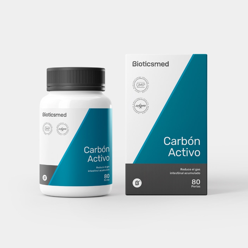 BIOTICSMED CARBON ACTIVO 80 PERLAS