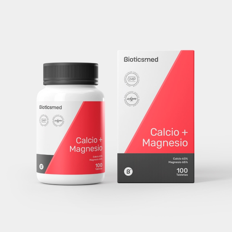 BIOTICSMED CALCIO+MAGNESIO 100 tabletas