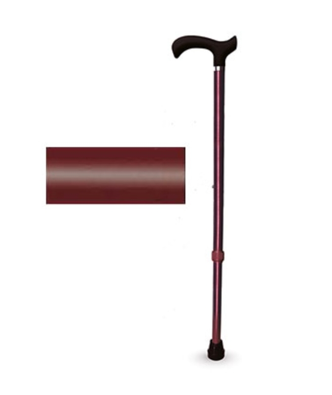 BASTON EXTEN. PUÑO DERBY BURDEOS LISO